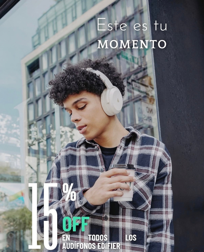 Pieza de campaña de audífonos Edifier